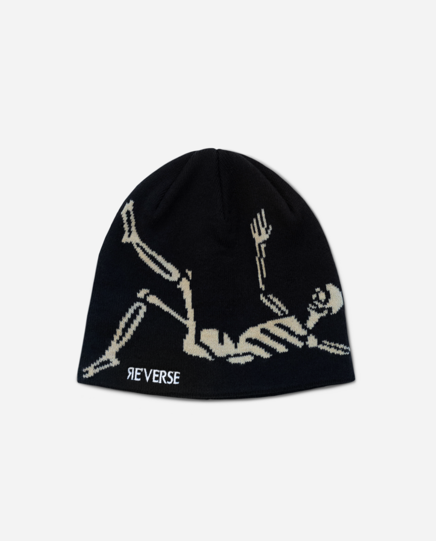 ЯE'VERSE SKULLY (BLACK) – See Reverse for Care